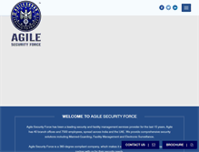 Tablet Screenshot of agilesecurityforce.com